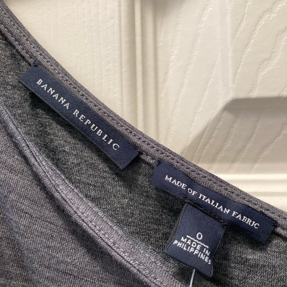 Banana Republic- Gray One Shoulder Side Zip Dress - Picture 3 of 6